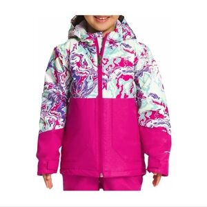 The North Face Youth Freedom Warm Ski And Snow Jacket In Peak Purple Terrain 4T